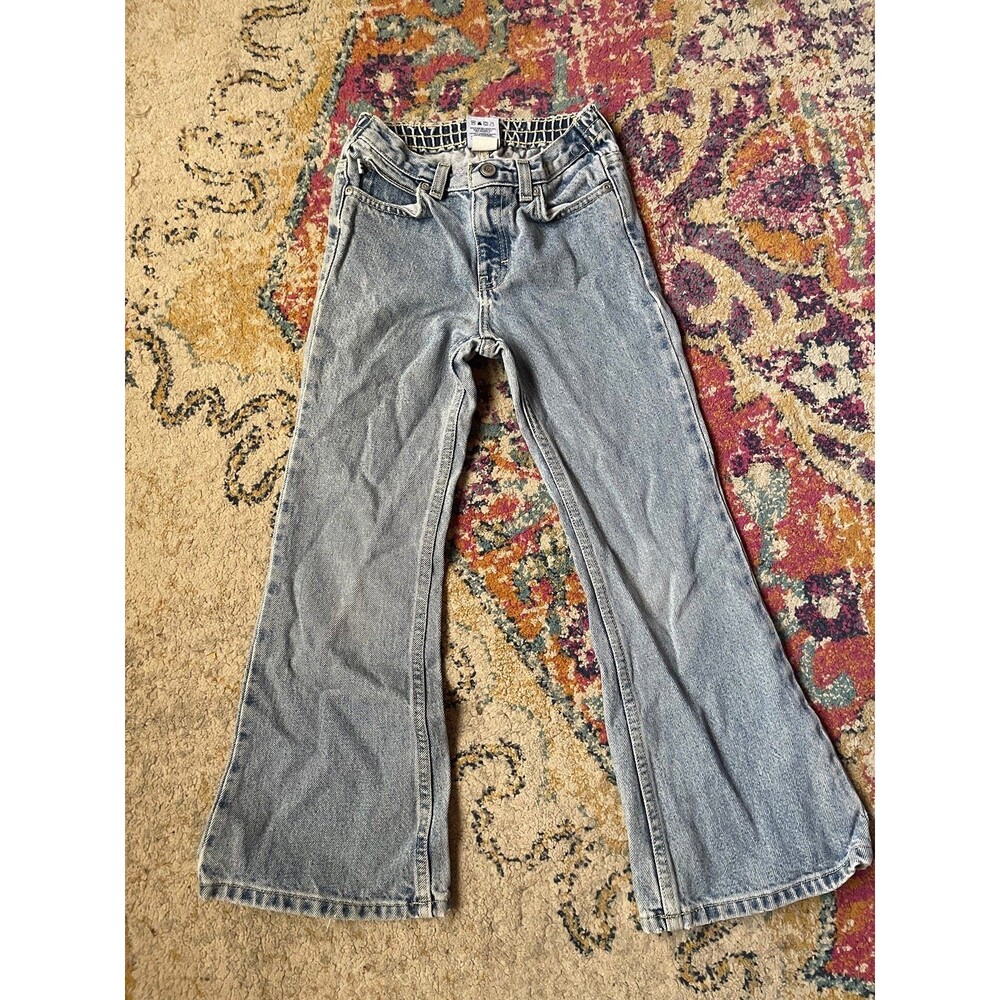 Vintage 90s/Y2K Tommy Hilfiger Girls Flare Bell Bottom Jeans - Size 6X